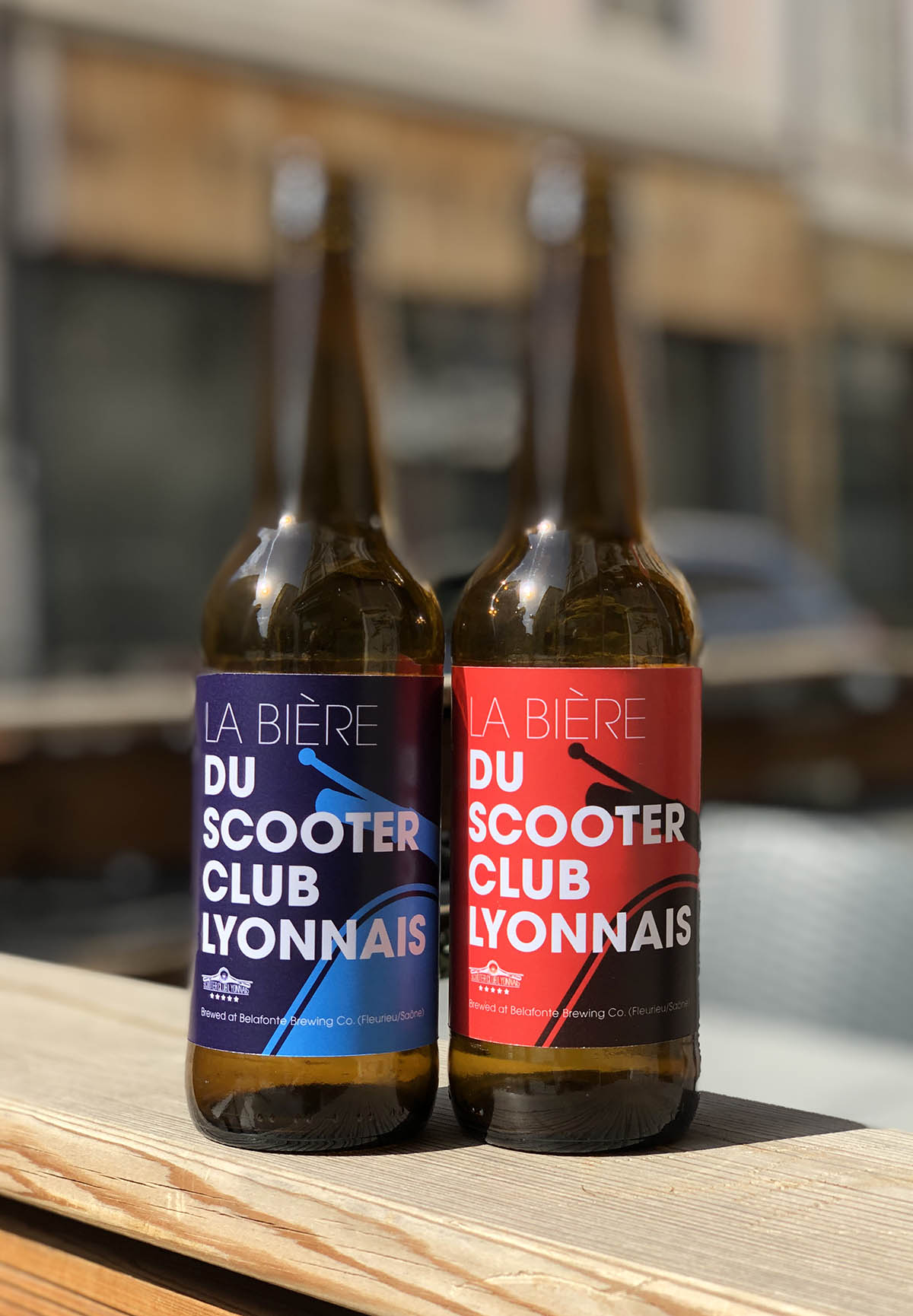 Étiquettes bière du Scooter Club Lyonnais maquettes